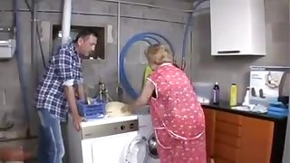 Granny fucks the repairman