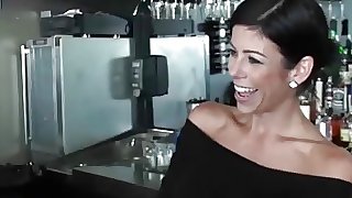 Sexy Mom has sex in the Bar