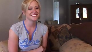 Two horny blondes pleasure a massive dick