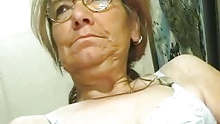 Scrawny Old Granny does like a Cock